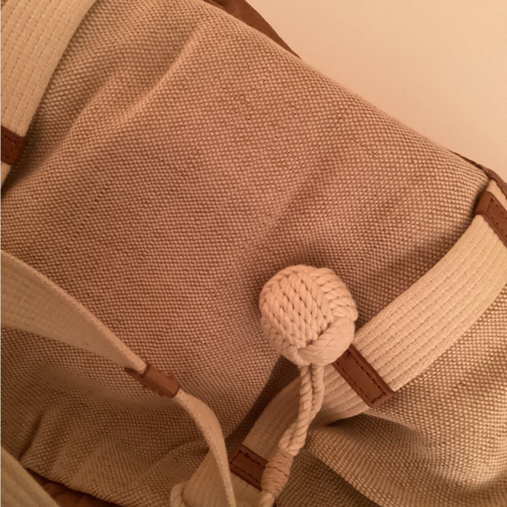BY MALENE BIRGER Tan and Cream Canvas Bag - Picture 8 of 10